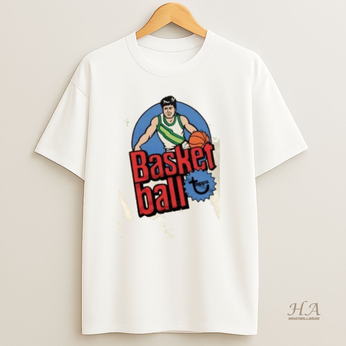 Official Topps Basketball 1978 Cartoon Vintage T Shirt