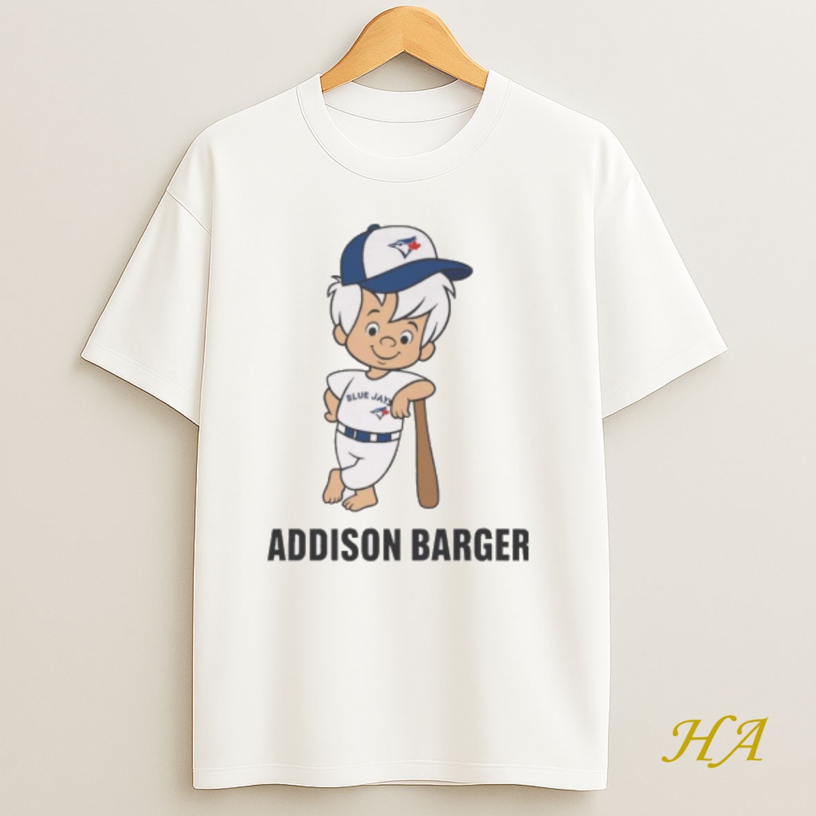 Official Toronto Blue Jays Mlb Addison Barger Cartoon 2025 T Shirt