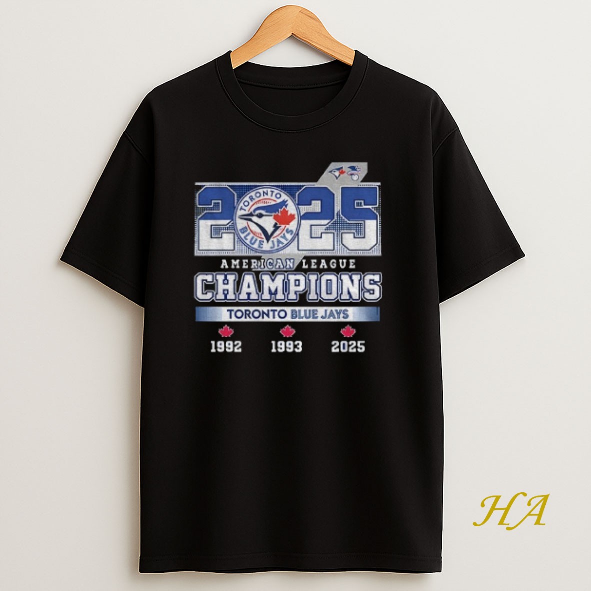 Official Toronto Blue Jays Mlb Baseball American League Championship Series 1992 2025 T Shirt