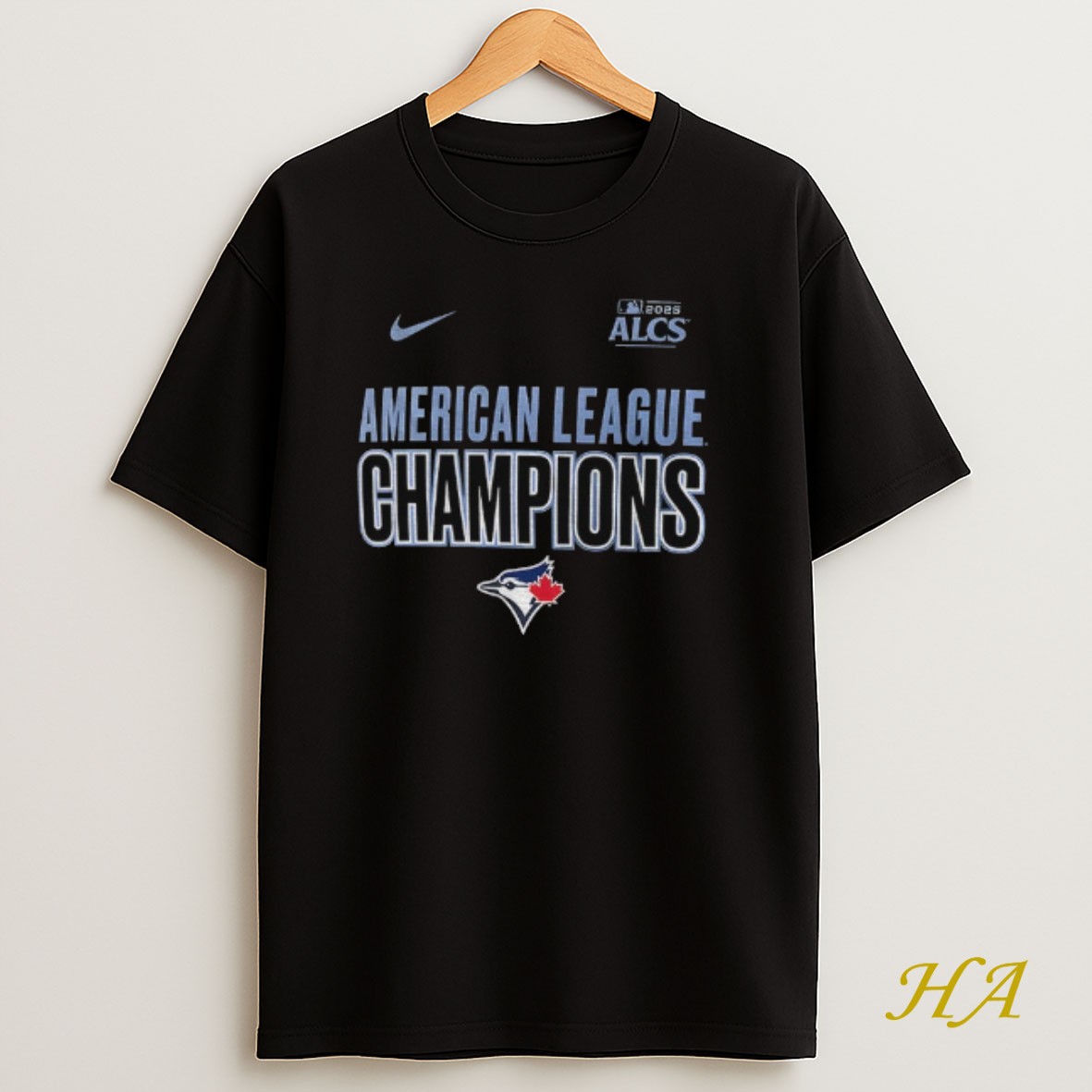 Official Toronto Blue Jays Mlb Baseball Nike 2025 American League Champions Alcs Logo T Shirt