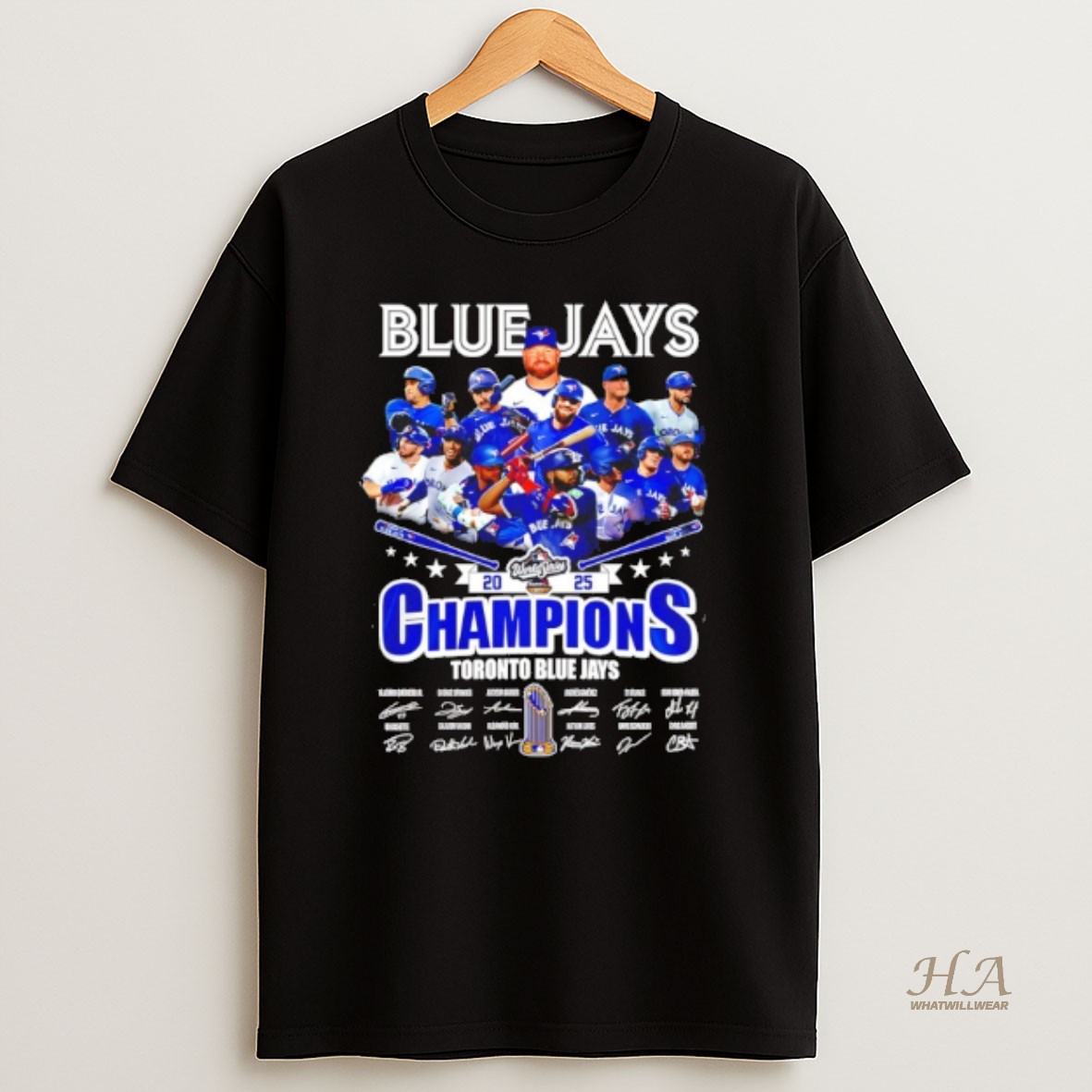 Official Toronto Blue Jays World Series Champions 2025 Signatures Shirt