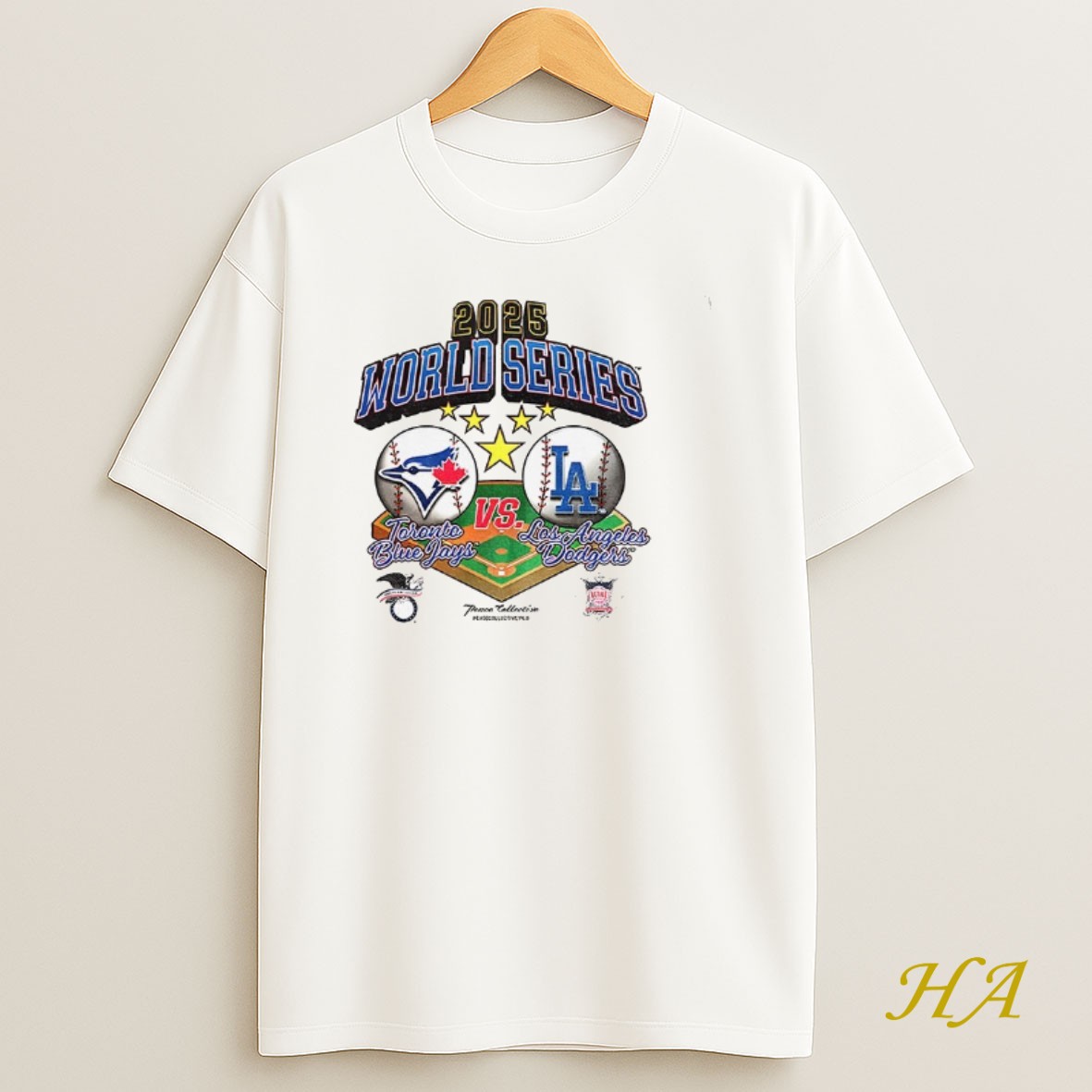 Official Toronto Blue Jays Vs Los Angeles Dodgers World Series 2025 Mlb Logo Shirt