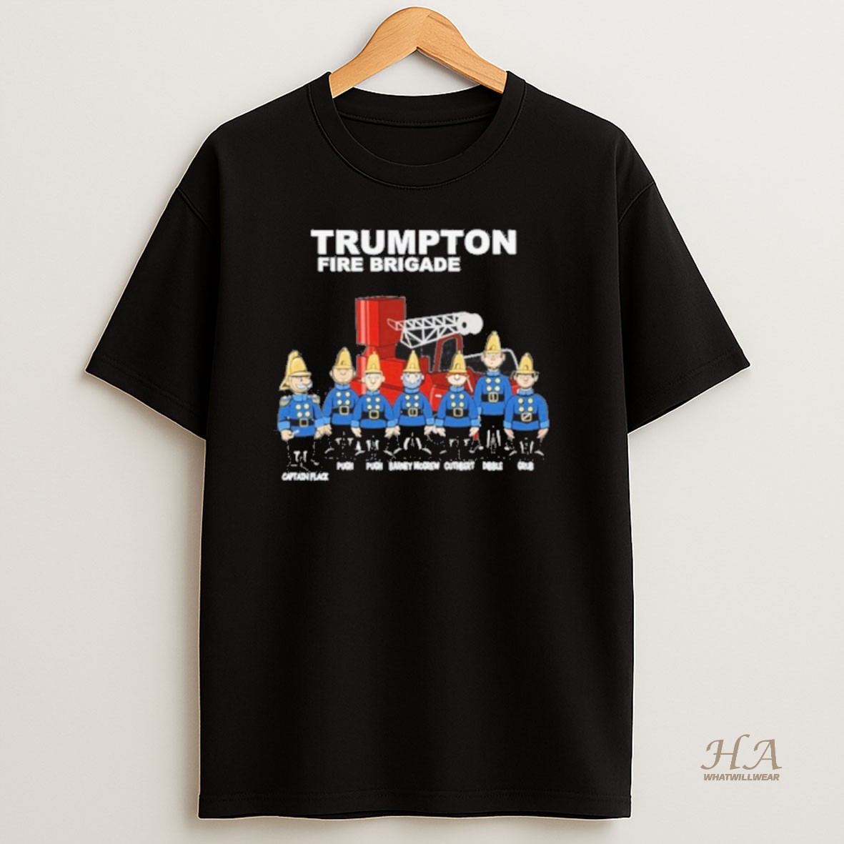 Official Trumpton Fire Brigade Character T Shirt
