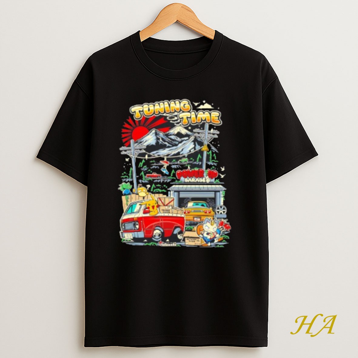 Official Tuning Time Pokemon Pikachu And Meowth Shirt