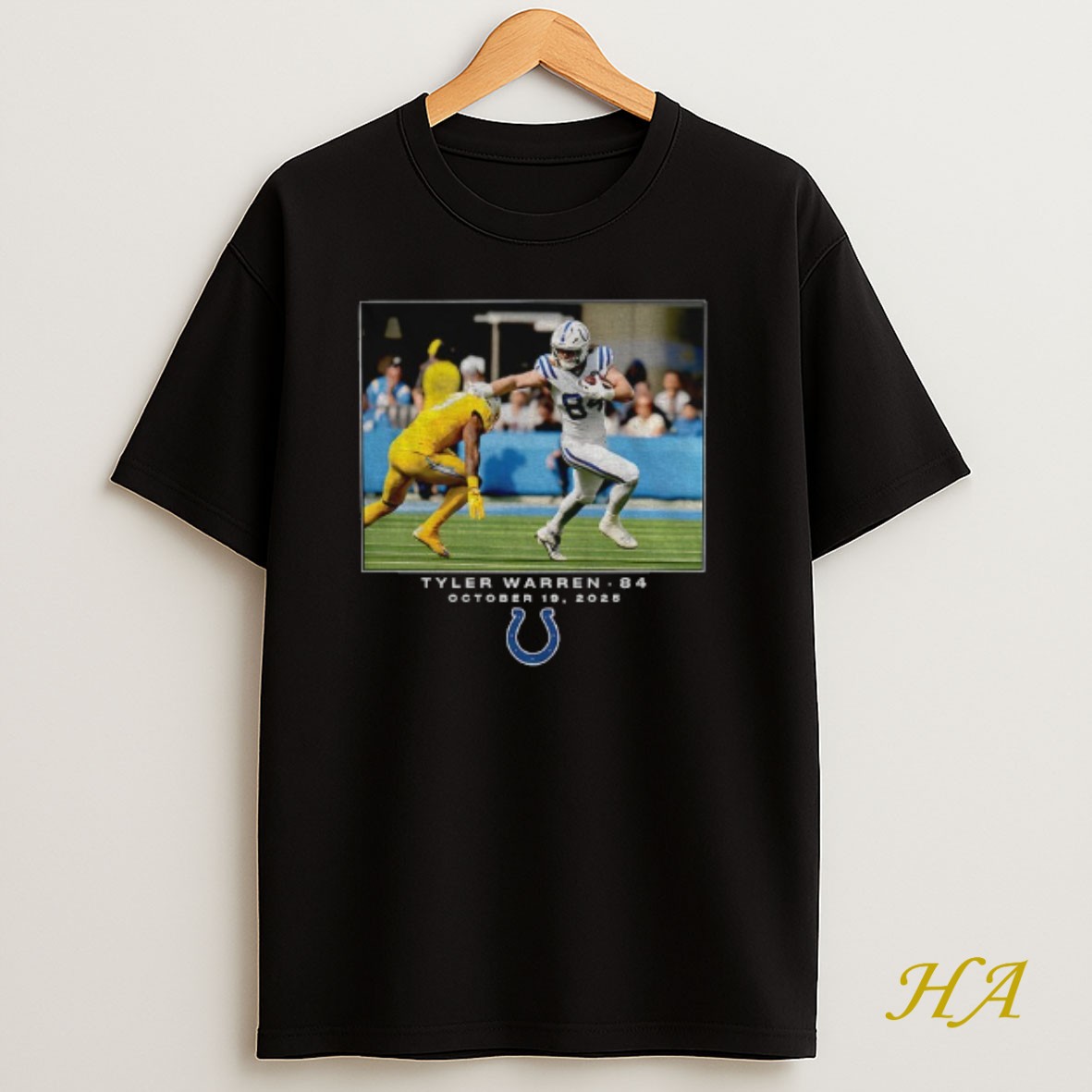 Official Tyler Warren Indianapolis Colts Nfl Flash Features Week 7 October 19 2025 T Shirt