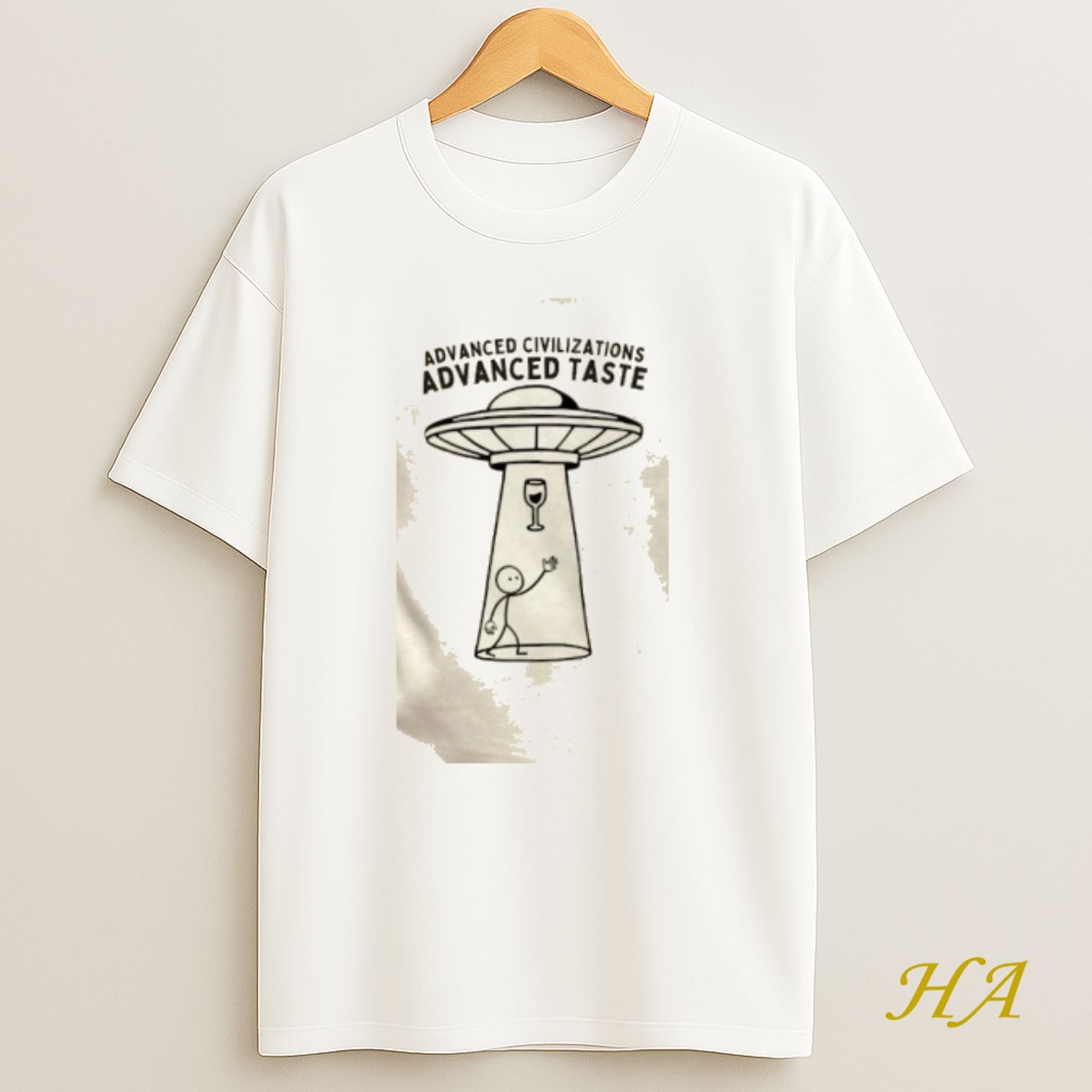 Official Ufo Alien Wine Abduction Advanced Civilizations Advanced Taste T Shirt