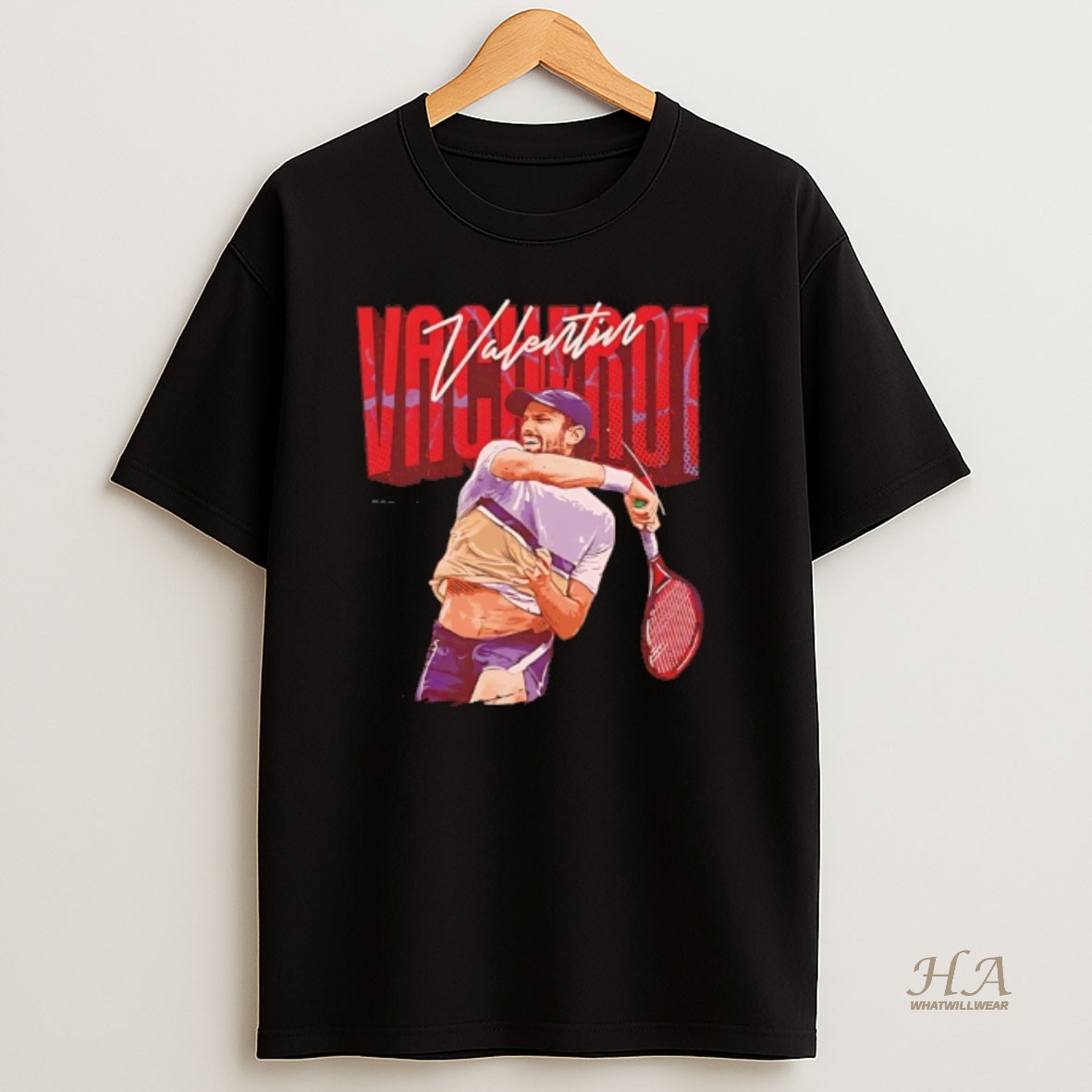 Official Valentin Vacherot Tennis Player Graphic Shirt