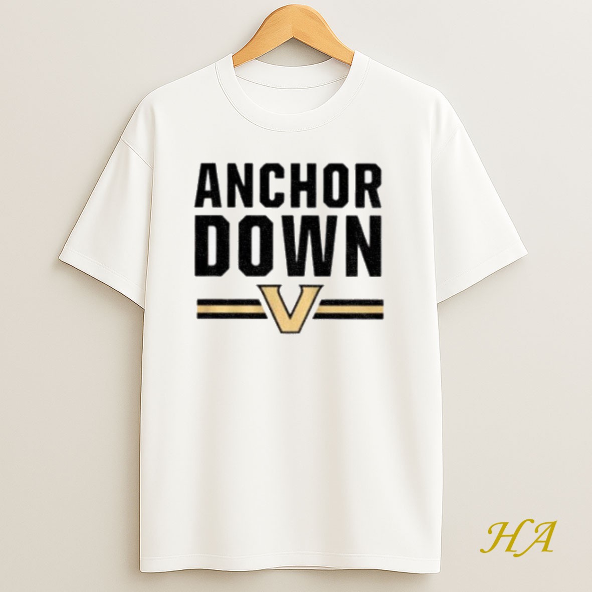 Official Vanderbilt Commodores Anchor Down Logo Shirt