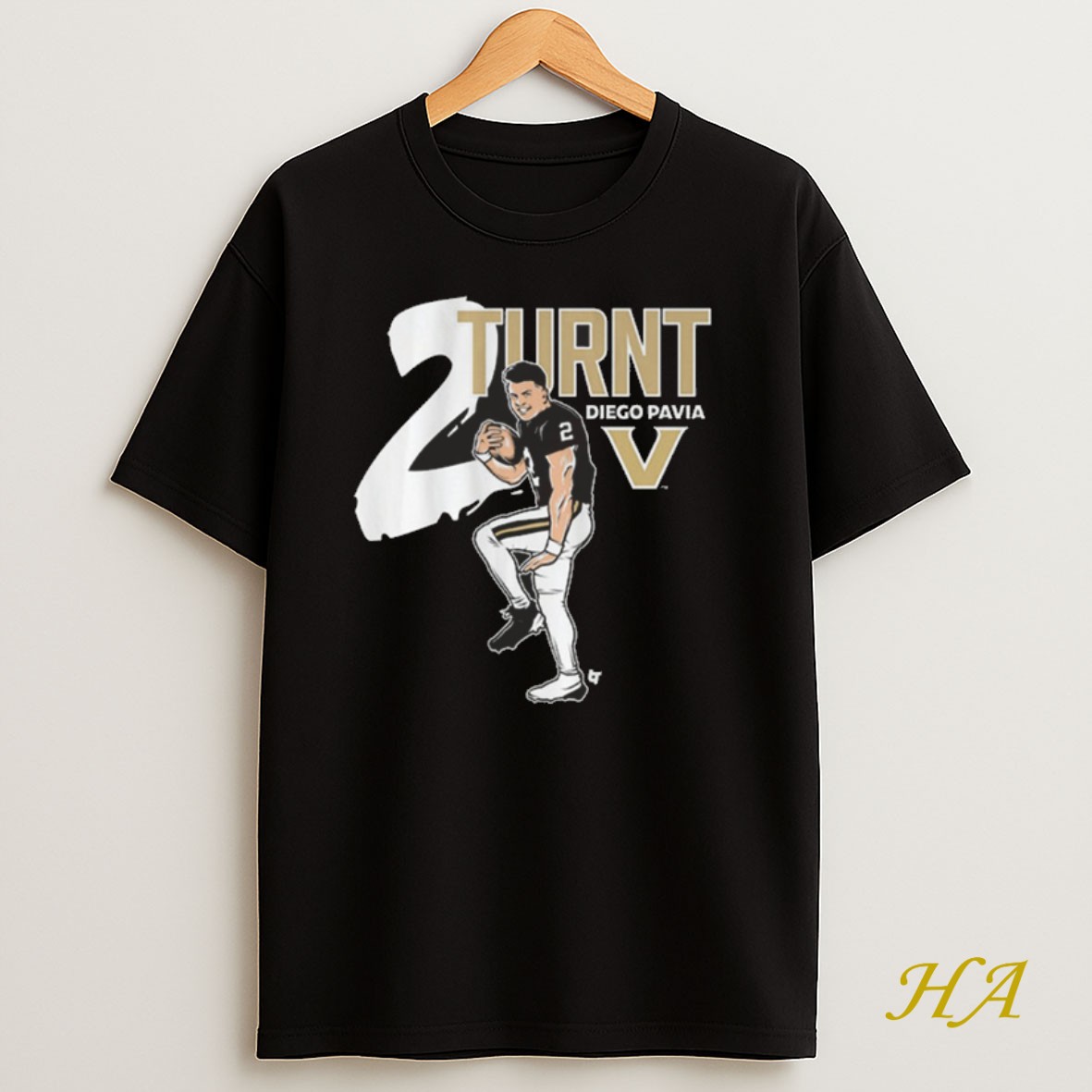 Official Vanderbilt Football Diego Pavia 2 Turnt Shirt