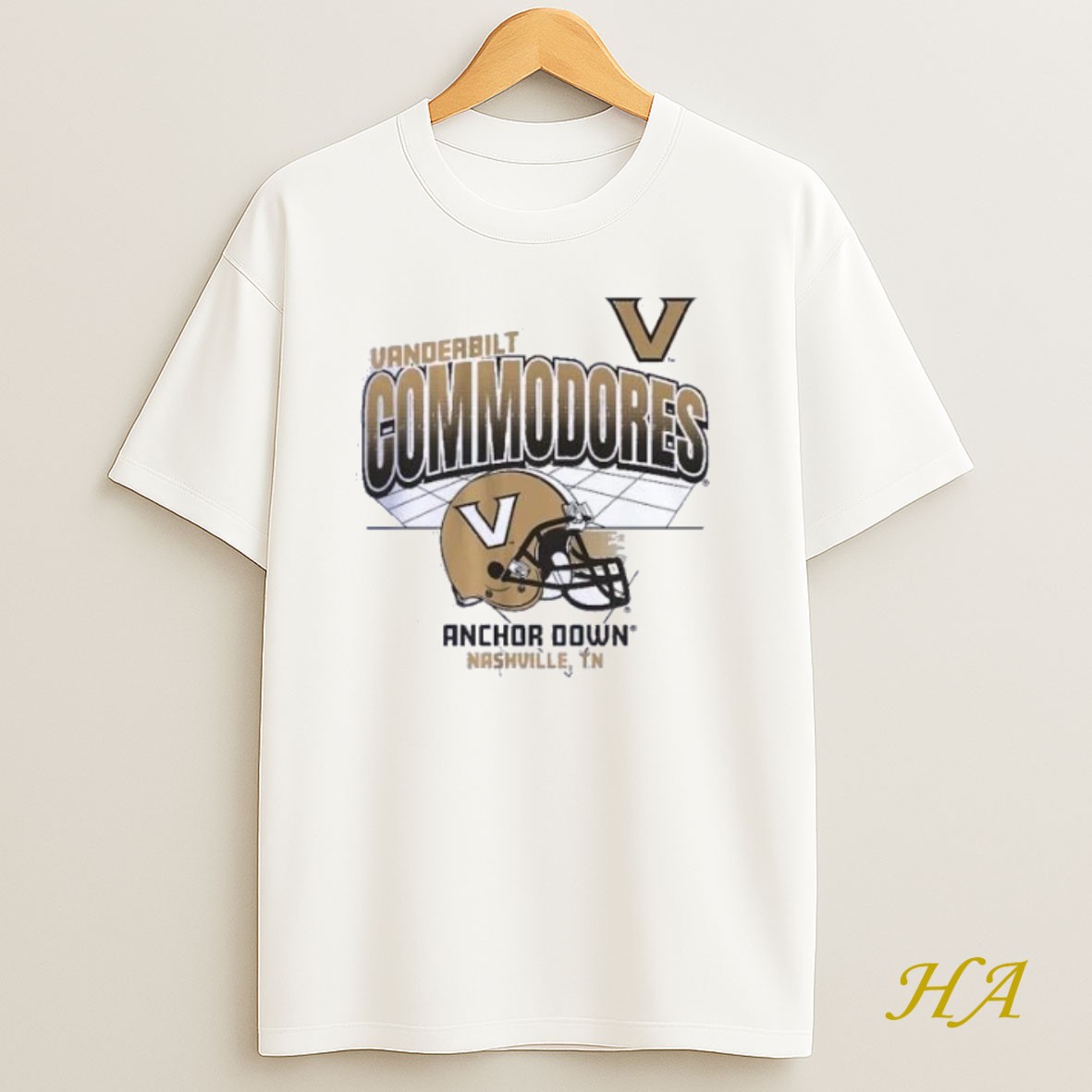 Official Vanderbilt Football Vanderbilt Commodores Anchor Down Nashville Tn Helmet Grid Shirts Shirt