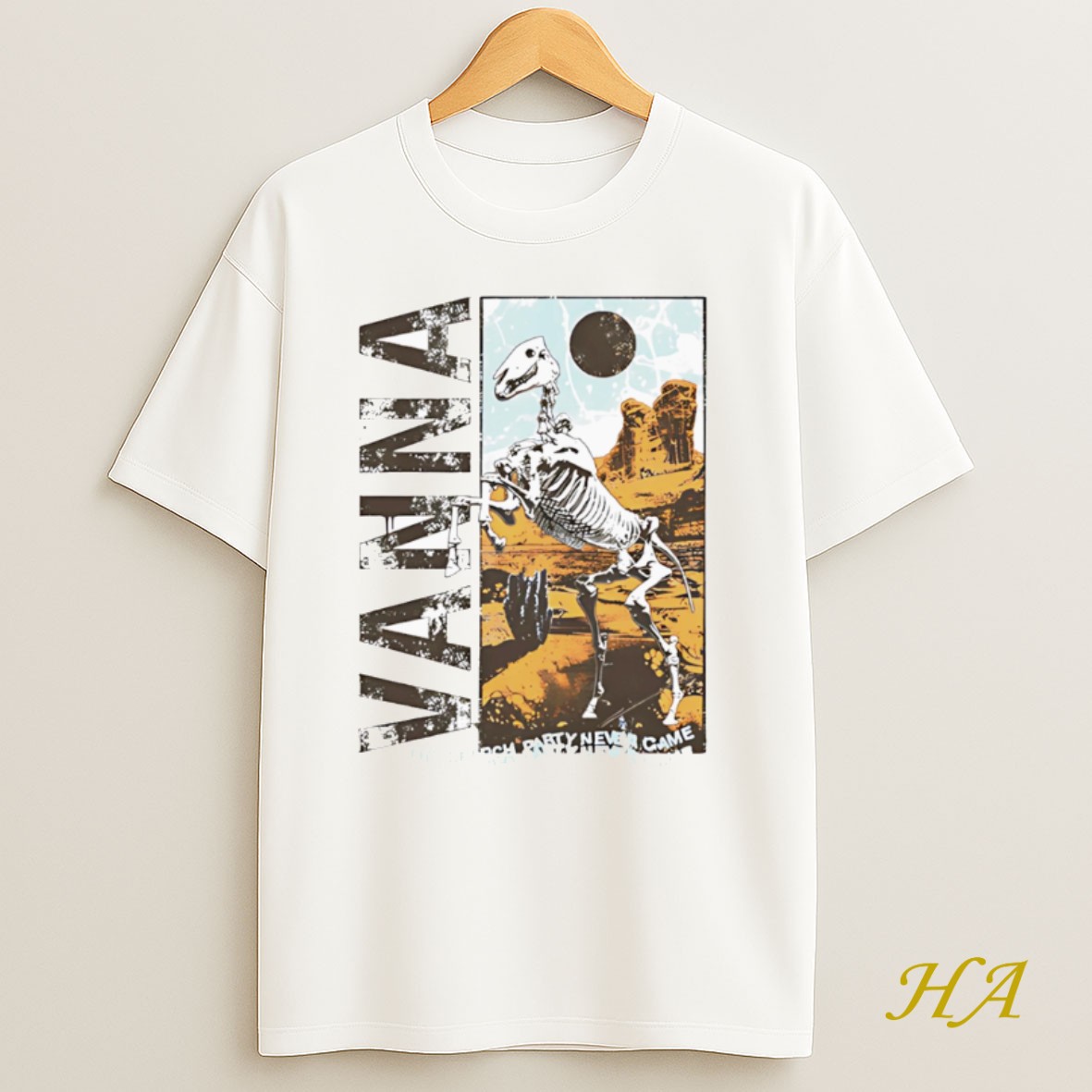 Official Vanna Skeleton Band T Shirt