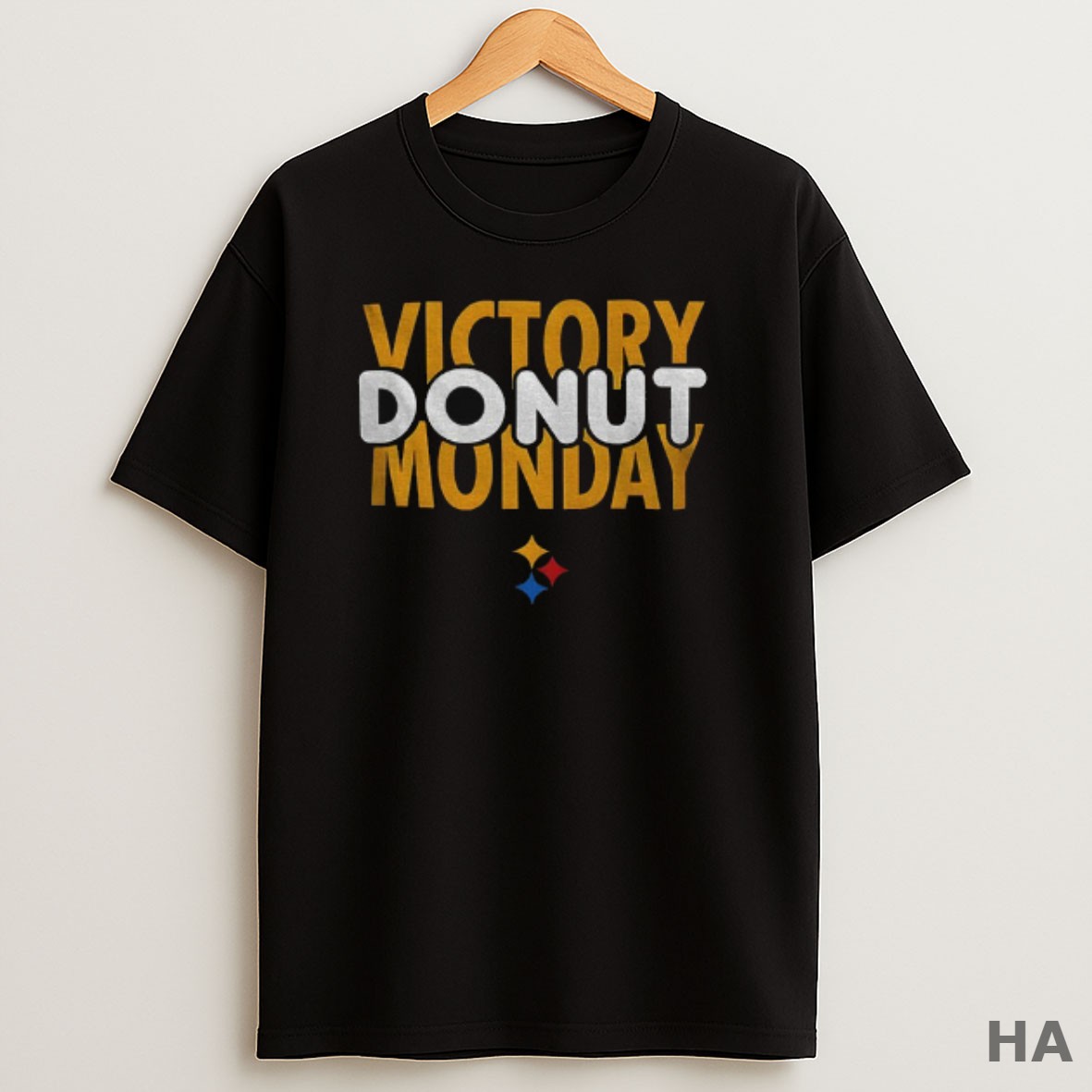 Official Victory Donut Monday Pittsburgh Steelers Nfl Football Logo T Shirt