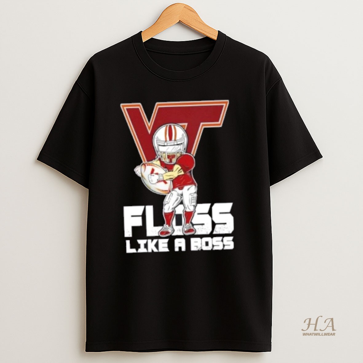 Official Virginia Tech Hokies Football Floss Like A Boss Shirt