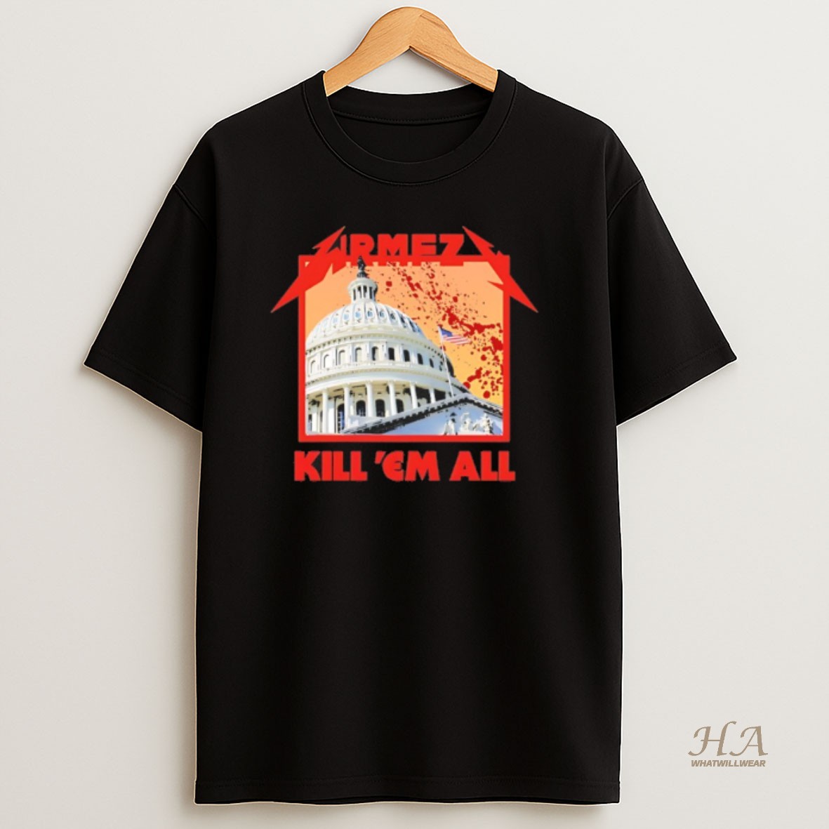 Official Wrmfzy Kill Em All White House Graphic Shirt