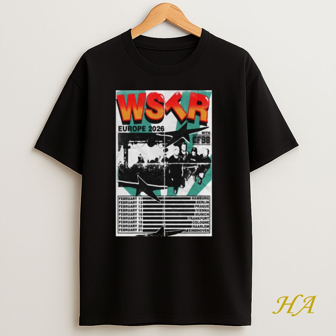 Official Wstr Band Europe 2026 Shirt