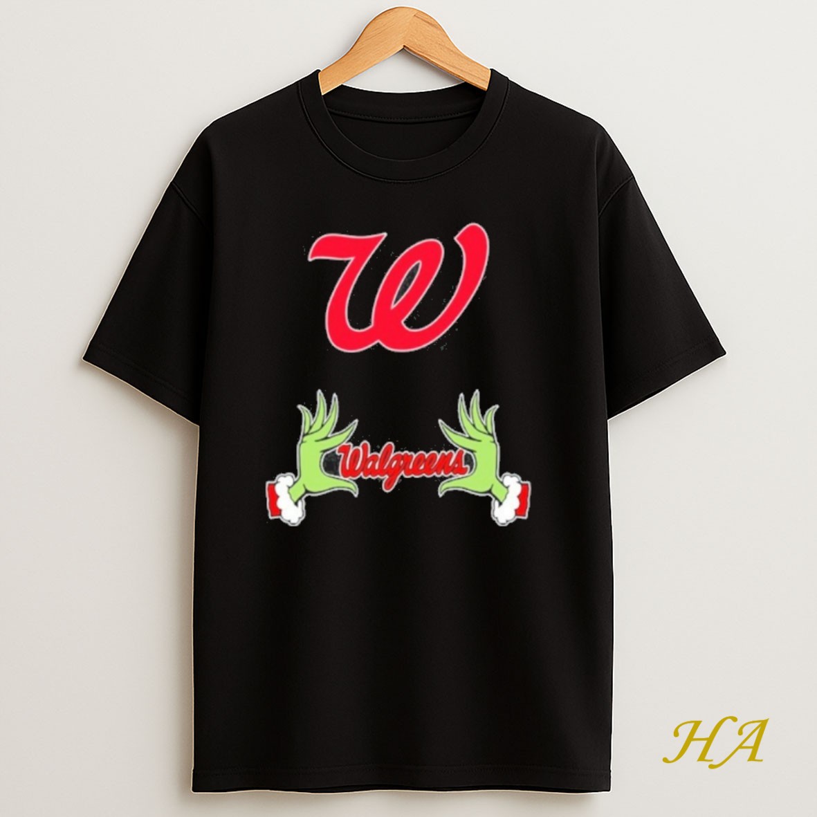 Official Walgreens Logo Grinch Hand Shirt