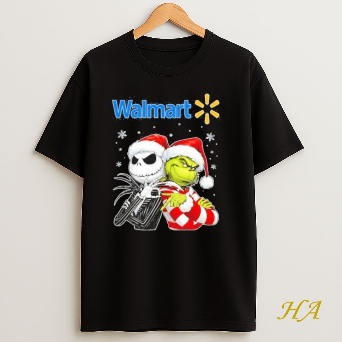 Official Walmart Logo Santa Jack And Santa Grinch 67 Shirt