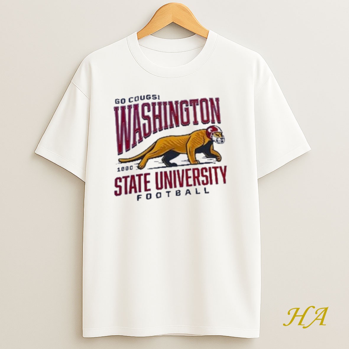 Official Washington State Cougars Go Cougs Washington State University Football 1890 T Shirt