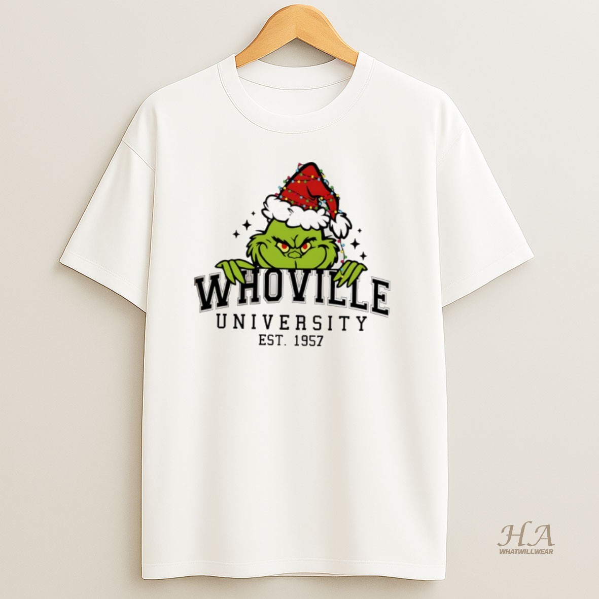 Official Whovillee Christmas Grinch Est 1957 Shirt
