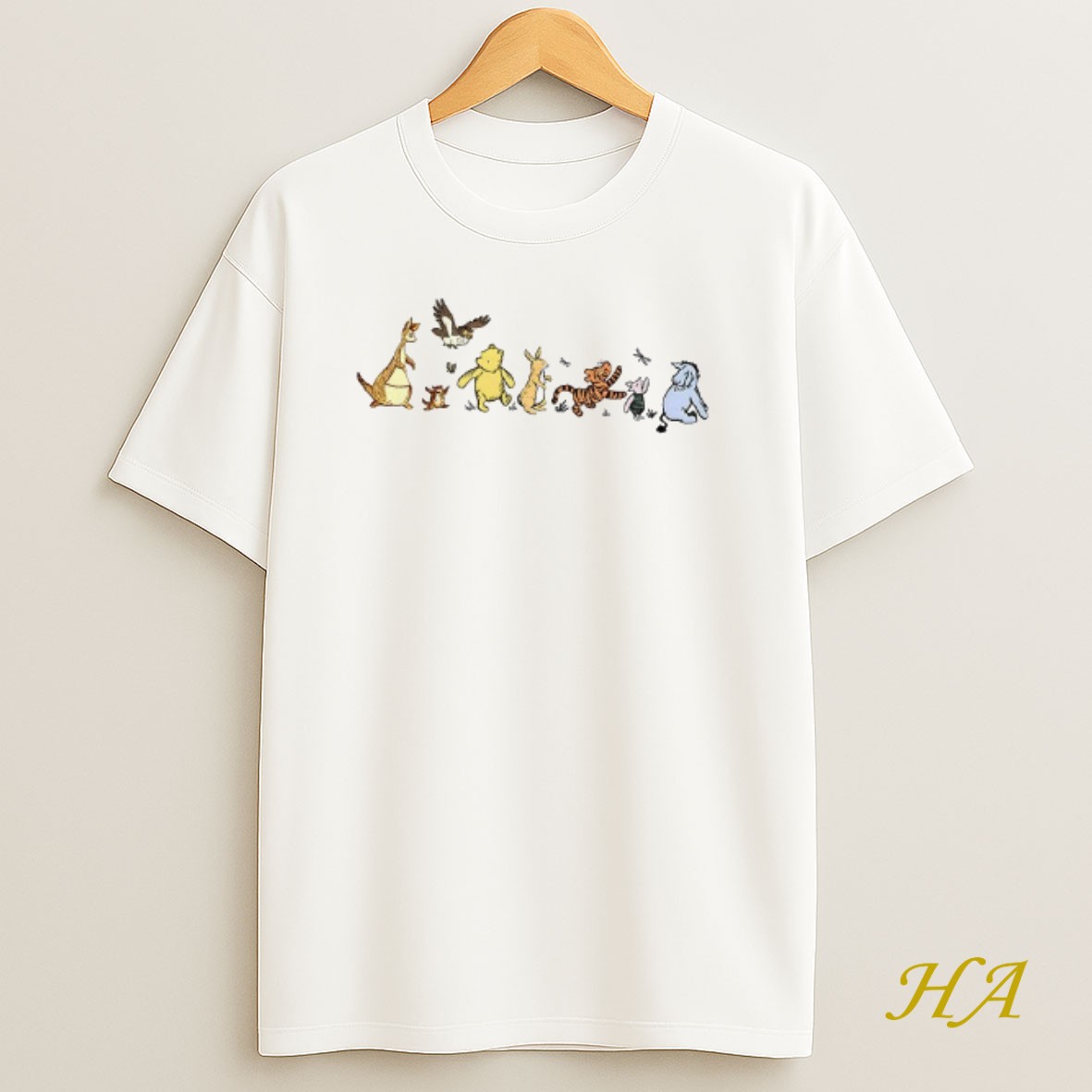 Official Winnie The Pooh And Friends Disneyland Cartoon T Shirt