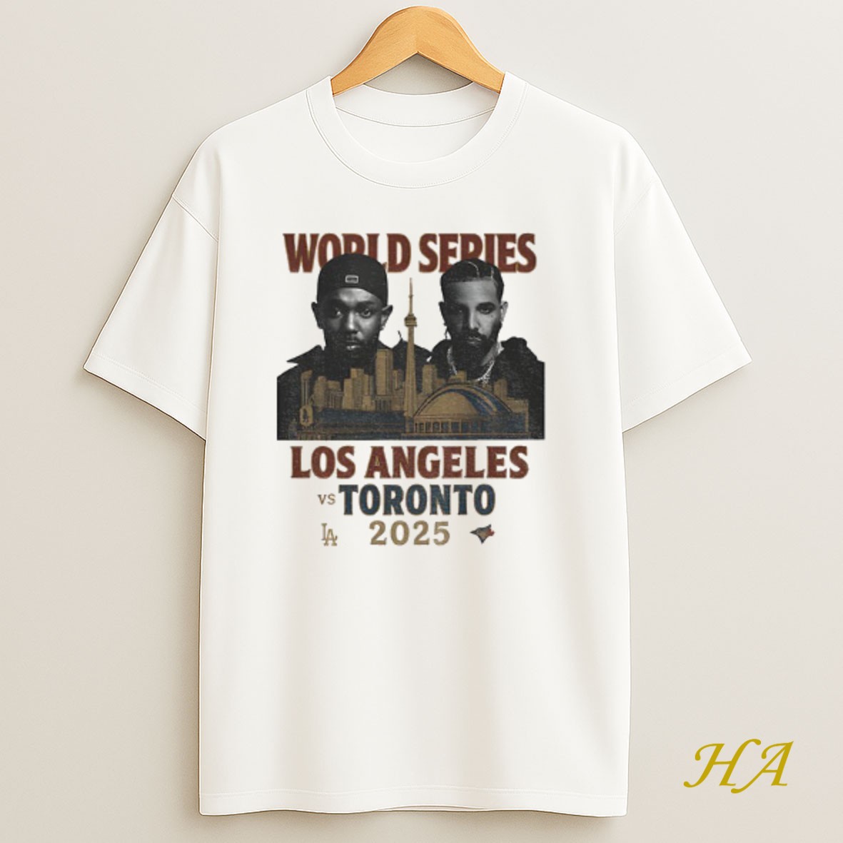 Official World Series 2025 Los Angeles Vs Toronto Graphic Drake Vs Kendrick Shirt