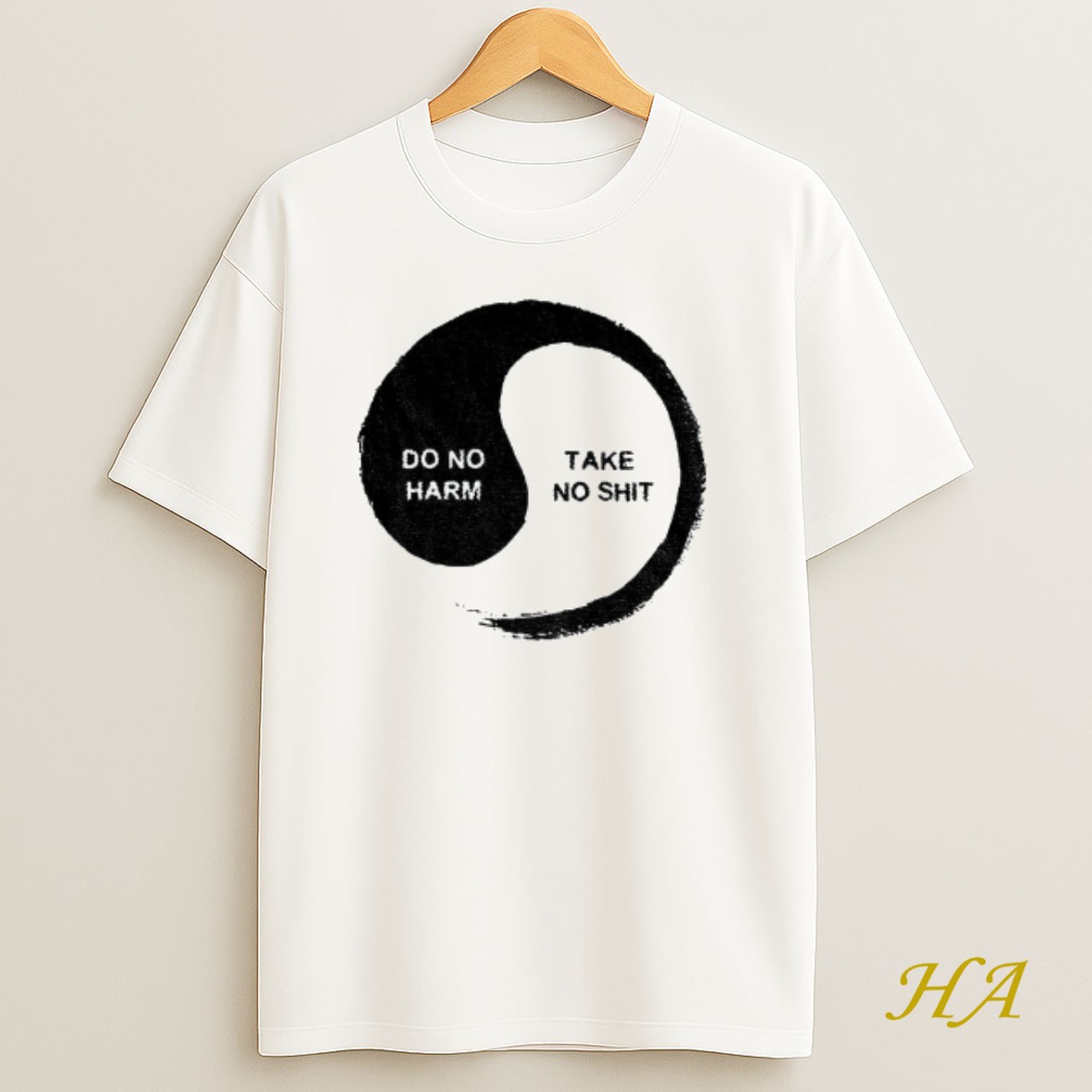 Official Yinyang Do No Harm Take No Shit T Shirt