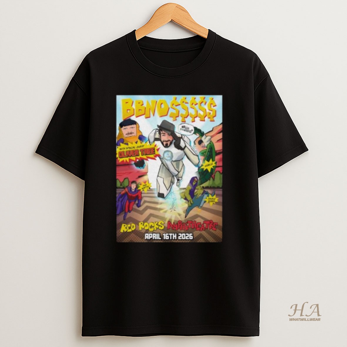 Official Bbno April 16 2026 Red Rocks Amphitheatre Morrison Long Sleve T Shirt