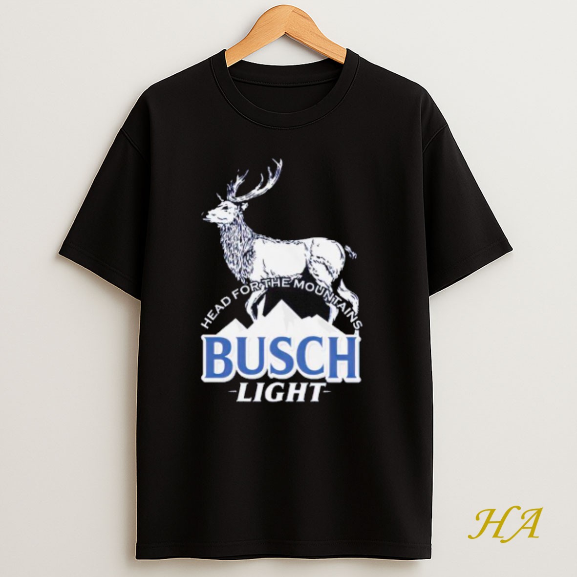 Official Busch Light Head For The Mountains T Shirt