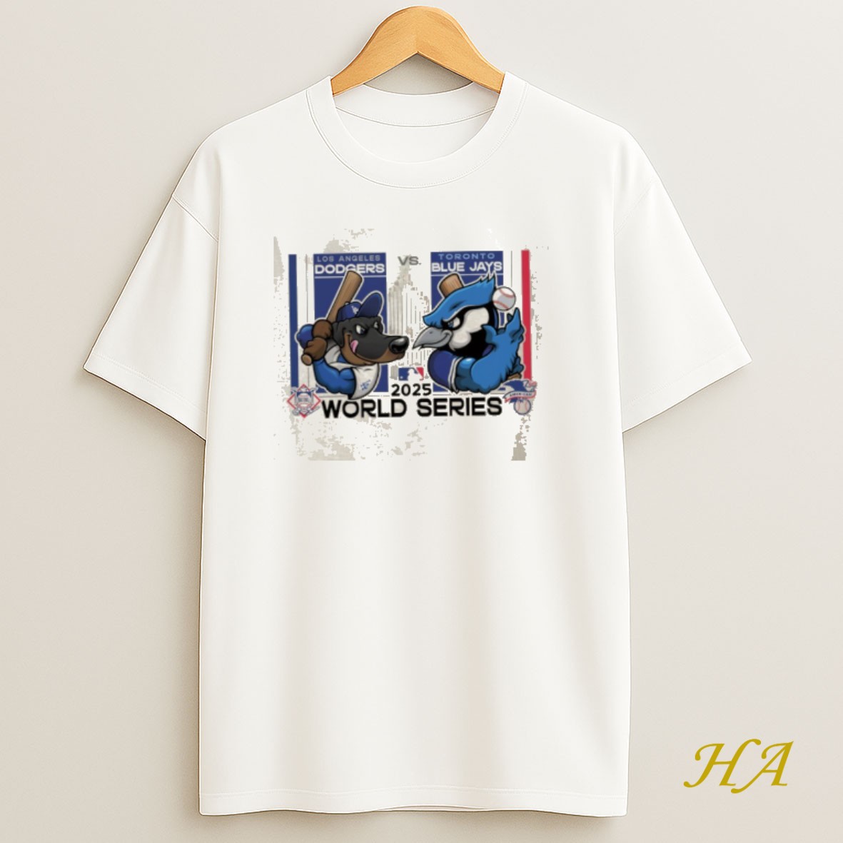 Official Iclcl74z Los Angeles Dodgers Vs Toronto Blue Jays 2025 World Series Mascot Shirt