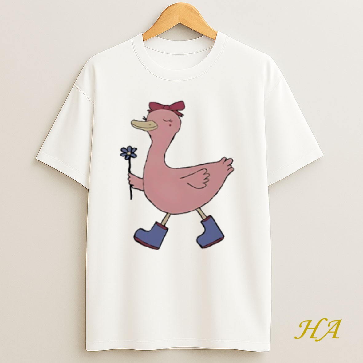 Official Pink Duck Walking T Shirt