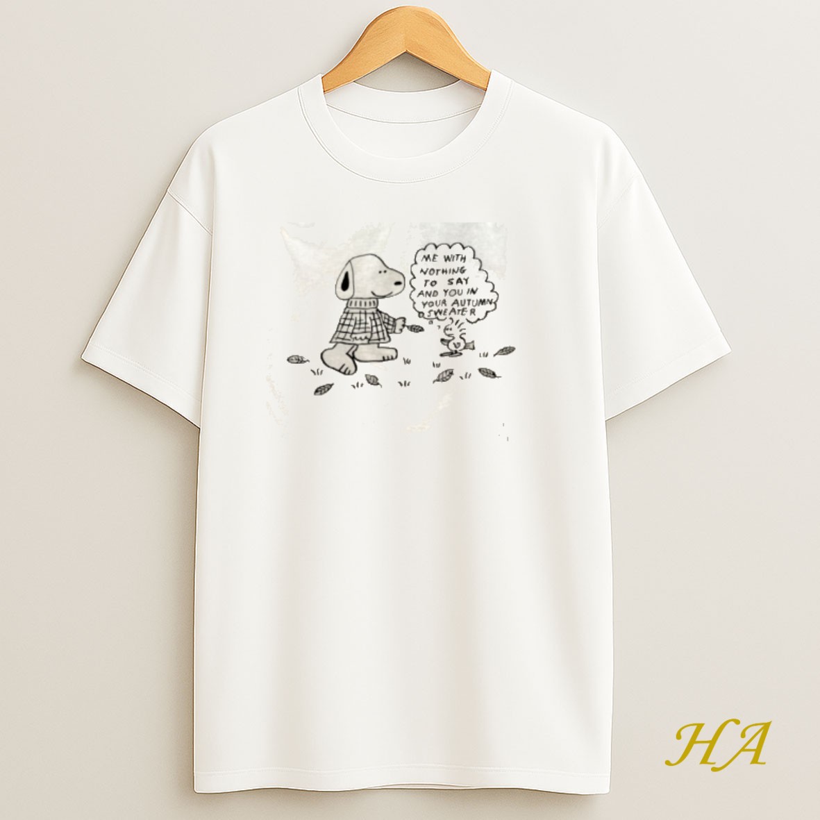 Official Rknnkuw5 Snoopy And Woodstock Me With Nothing To Say And You In Your Autumn Shirt