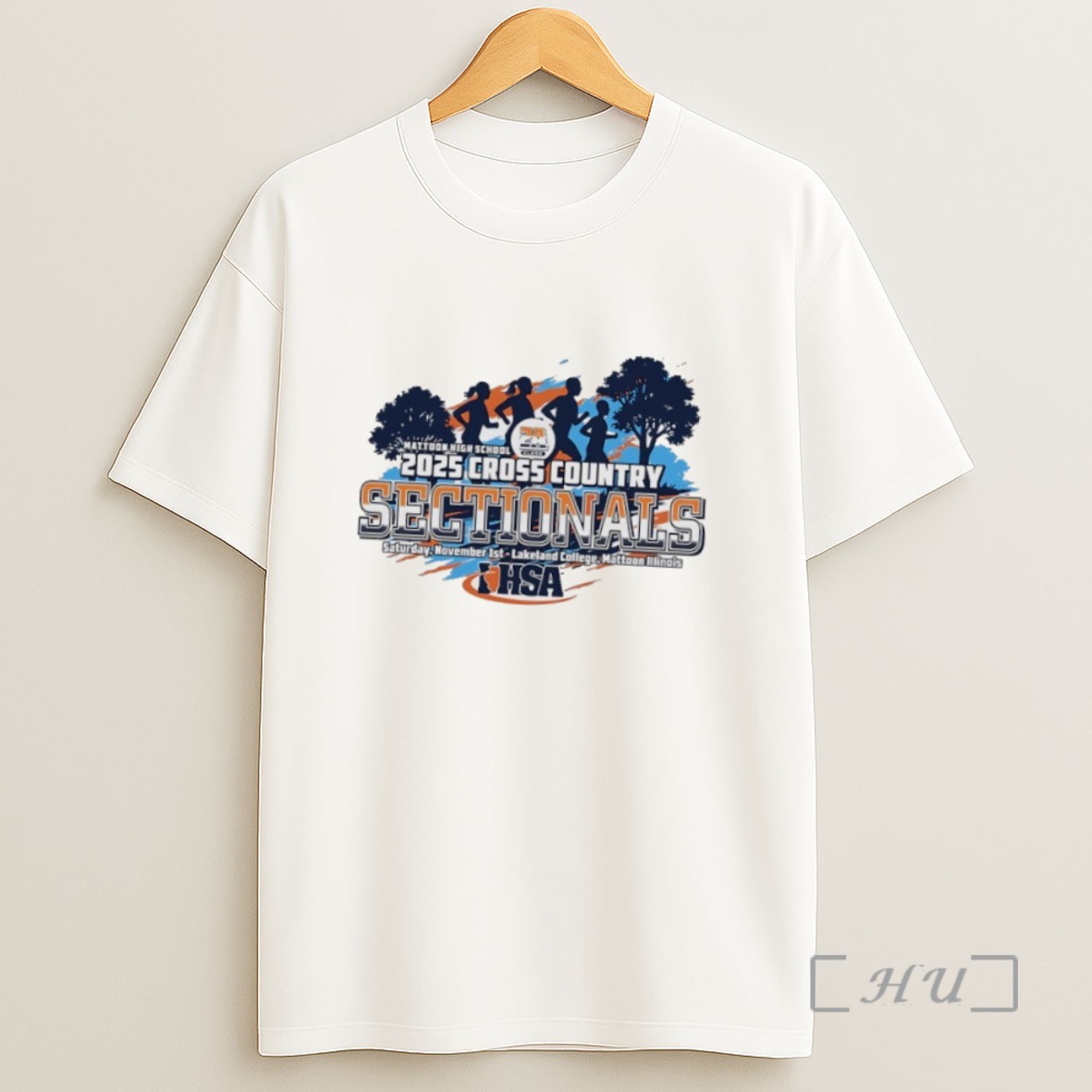 Officials 2025 Ihsa Cross Country Sectionals Sweatshirt Tee Shirt