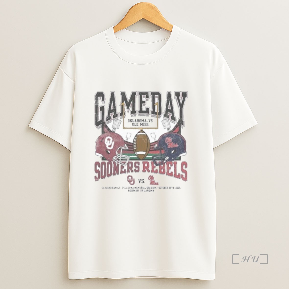 Officials 2025 Ou Vs Ole Miss Gameday Football Matchup Sweatshirt Tee Shirt