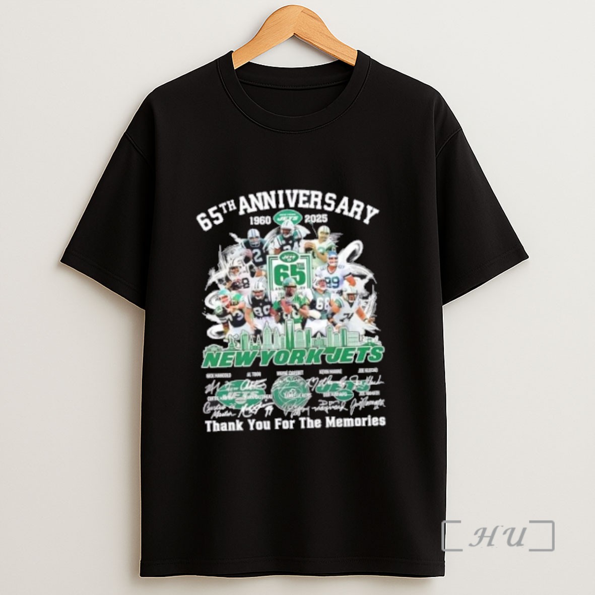 Officials 65th Anniversary 1960 2025 New York Jets Legends Thank You For The Memories Signatures Sweatshirt Tee Shirt