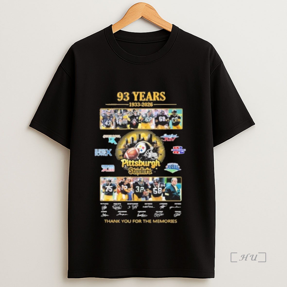 Officials 93 Years 1933 2026 Pittsburgh Steelers Thank You For The Memories Sweatshirt Tee Shirt