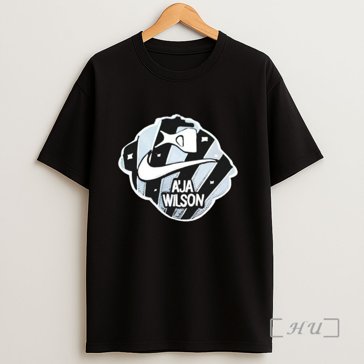 Officials Aja Wilson Las Vegas Aces Logo Sweatshirt Tee Shirt
