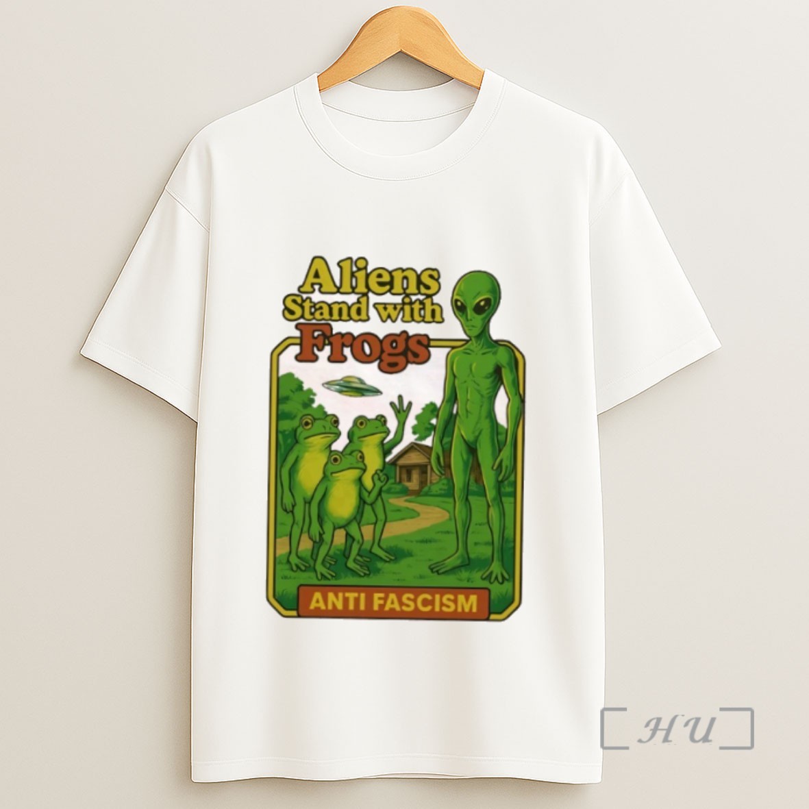 Officials Aliens Stand With Frogs Anti Fascism Sweatshirt Tee Shirt