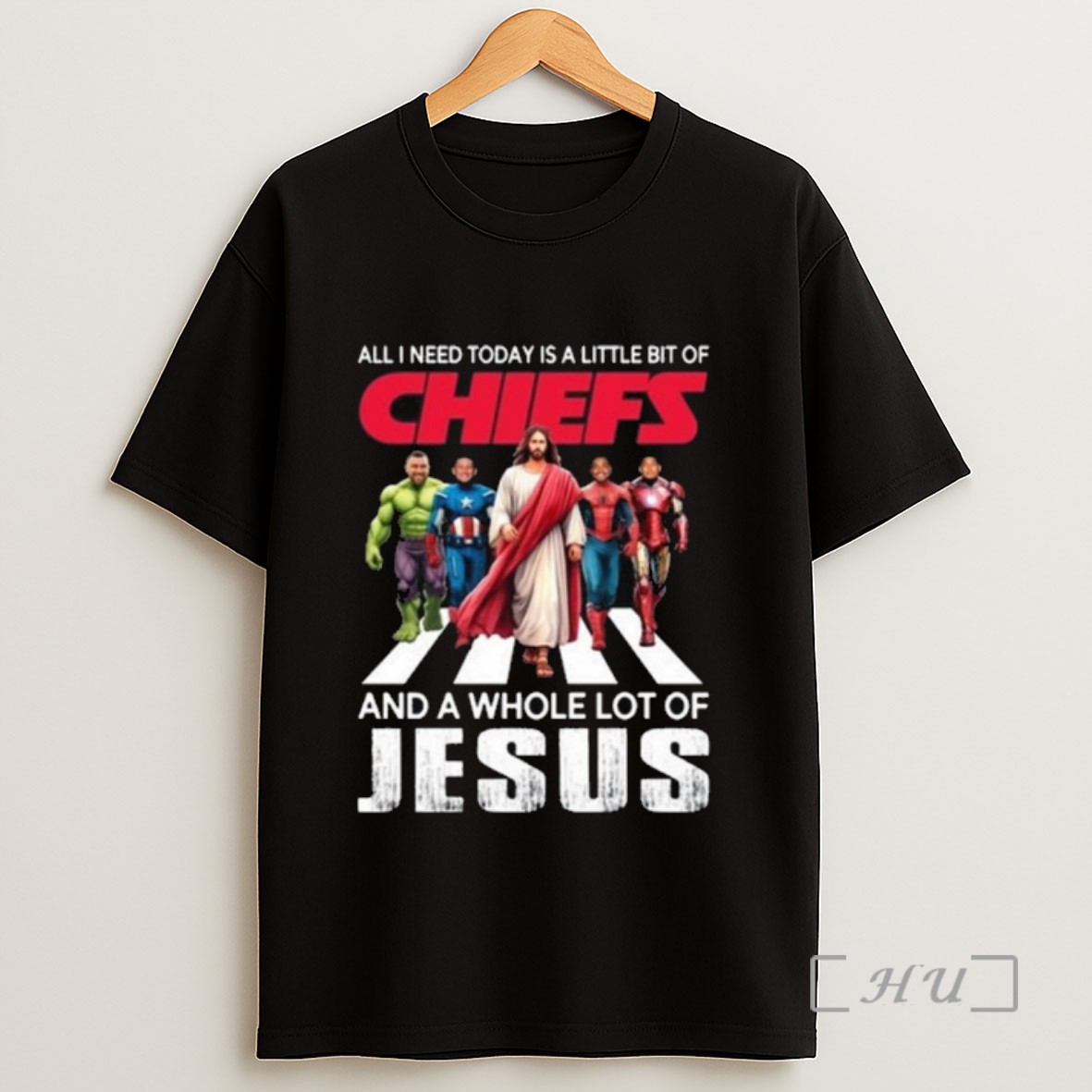 Officials All I Need Today Is A Little Bit Of Kansas City Chiefs And A Whole Lot Of Jesus 2025 Long Sleve Sweatshirt Tee Shirt