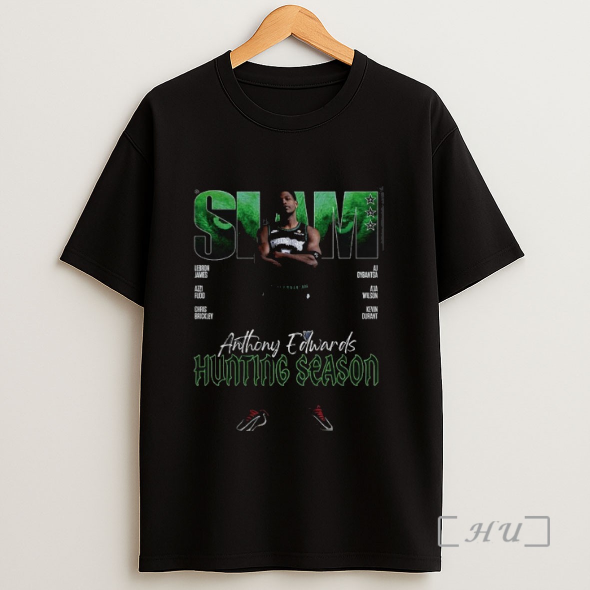 Officials Anthony Edwards Minnesota Timberwolves Hunting Season Slam Cover Sweatshirt Tee Shirt