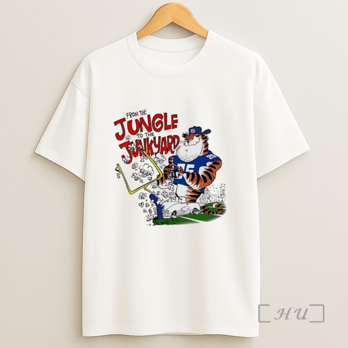 Officials Auburn Tigers From The Jungle To The Junkyard Sweatshirt Tee Shirt