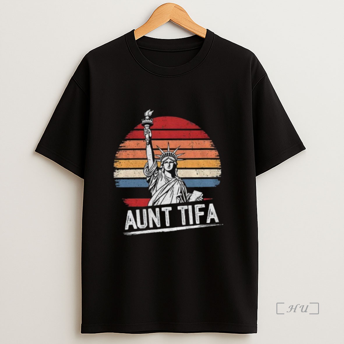 Officials Aunt Tifa Fight Fascists Statue Of Liberty Retro Sweatshirt Tee Shirt