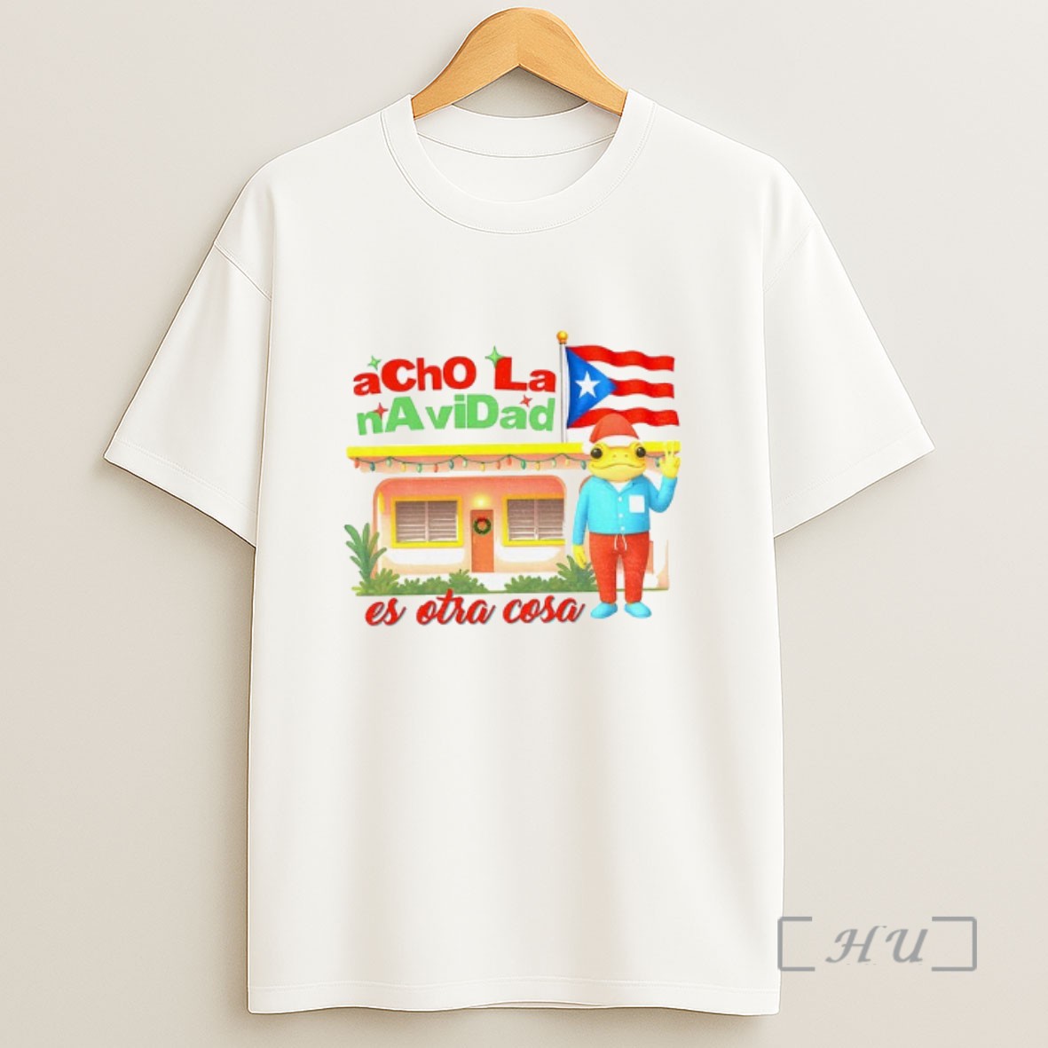 Officials Bad Bunny Acho La Navidad En Pr Es Otra Cosa Puerto Rican Merry Christmas Sweatshirt Tee Shirt