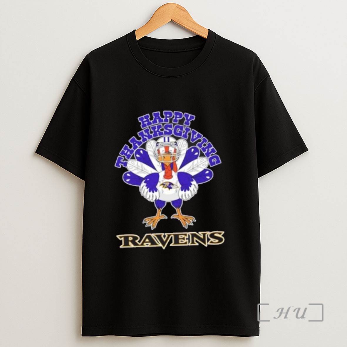 Officials Baltimore Ravens Football Turkey Happy Thanksgiving Sweatshirt Tee Shirt