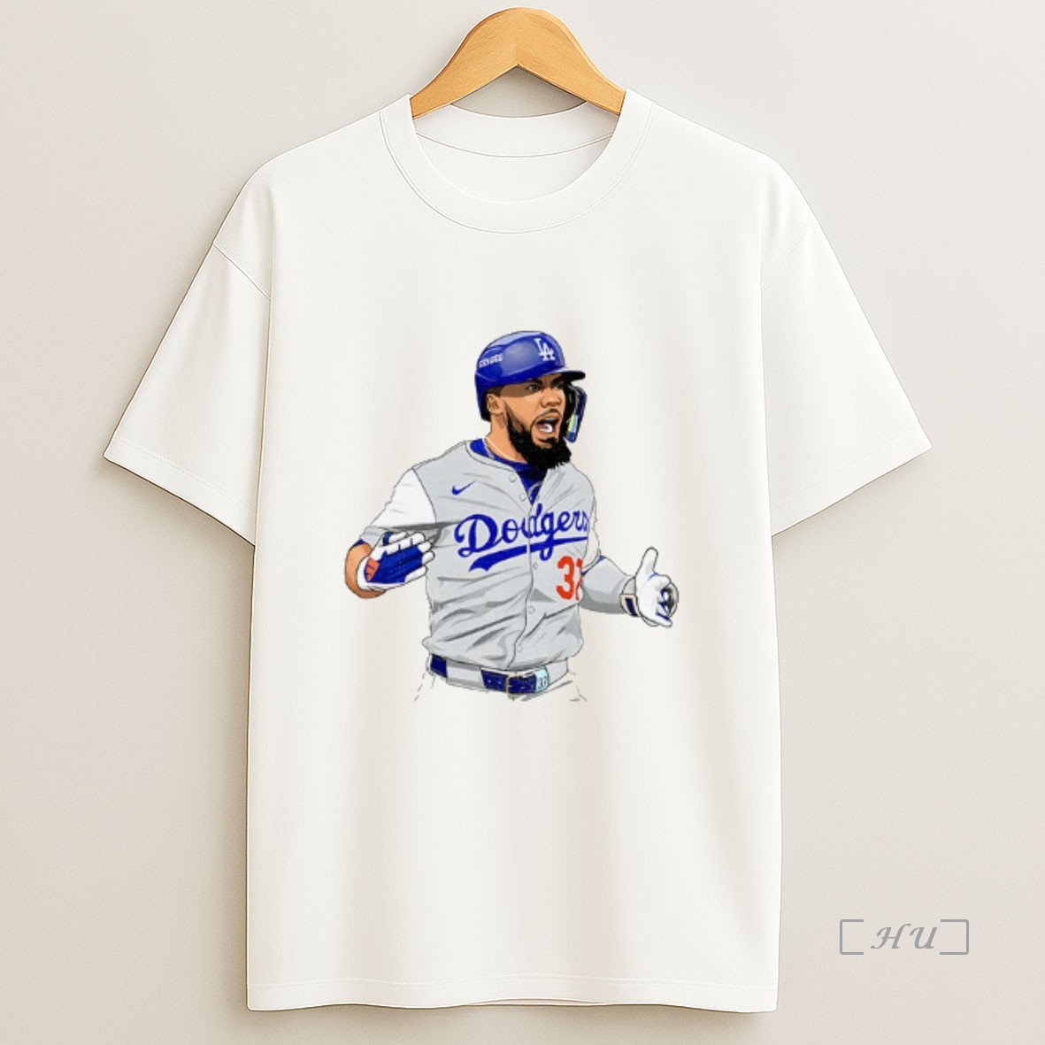 Officials Baseball Teoscar Hernandez Dodgers Sweatshirt Tee Shirt