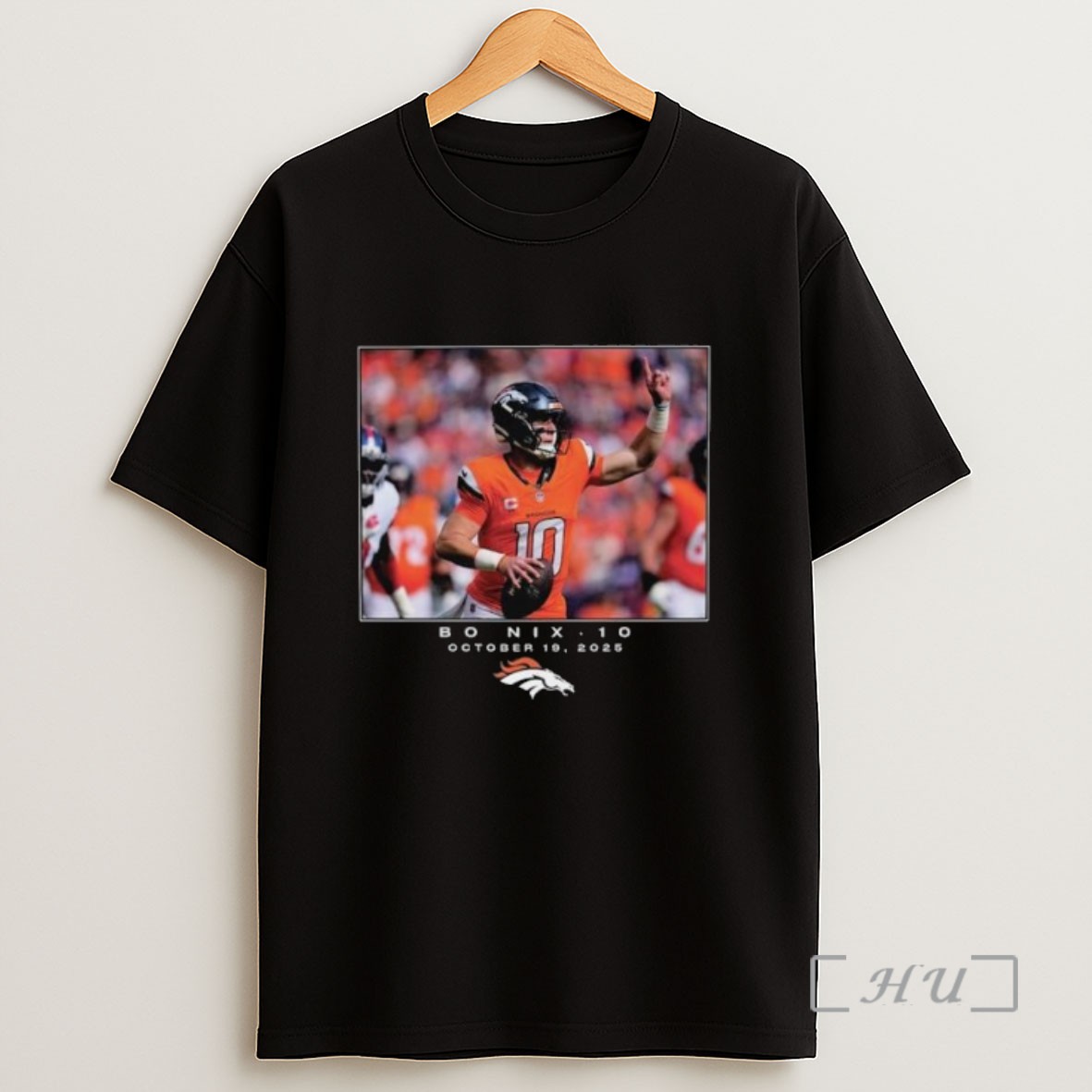Officials Bo Nix Denver Broncos Nfl Flash Features Week 7 Long Sleve Sweatshirt Tee Shirt