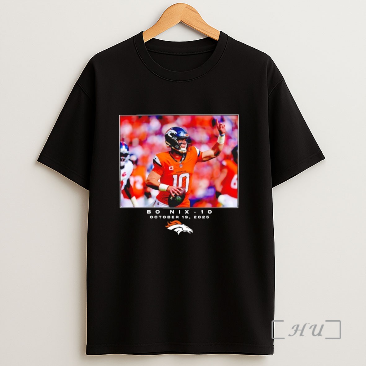 Officials Bo Nix Denver Broncos Nfl Flash Features Week 7 Sweatshirt Tee Shirt