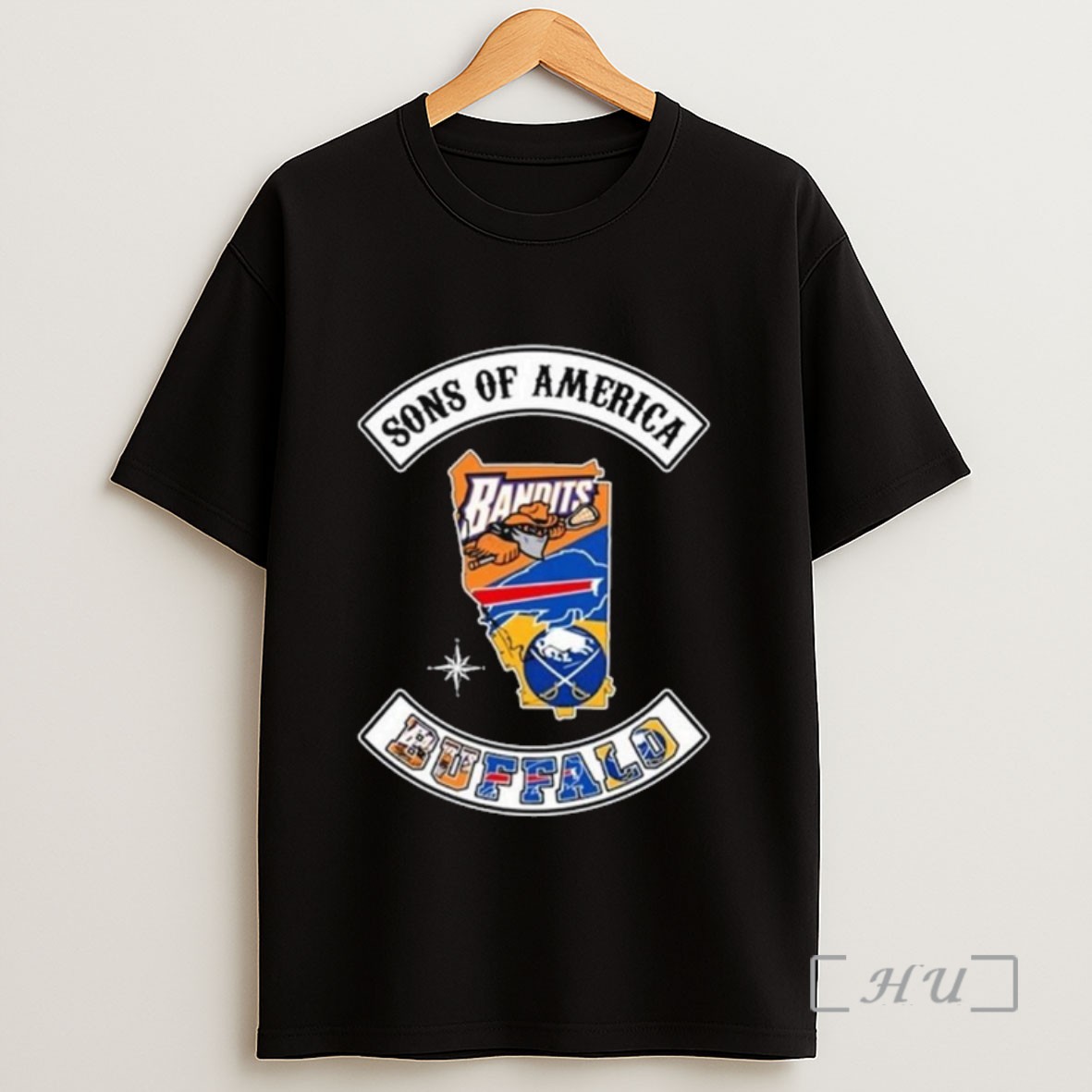 Officials Buffalo Bandits Buffalo Bills And Buffalo Sabres Logo Maps Sons Of America Buffalo 2025 Long Sleve Sweatshirt Tee Shirt