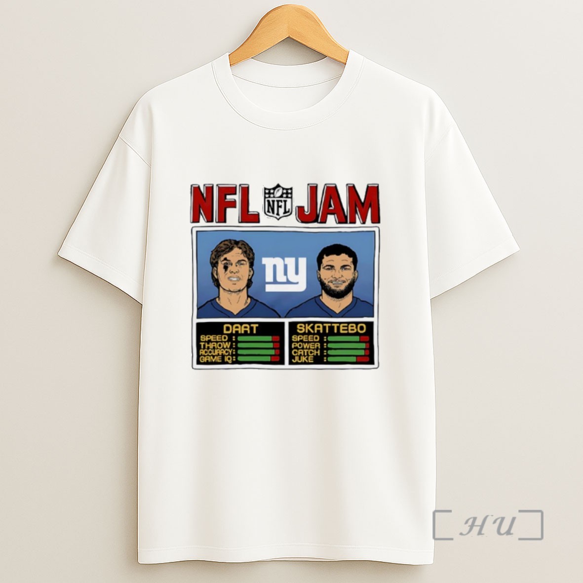 Officials Cam Skattebo And Jaxson Dart New York Giants Football Nfl Jam Sweatshirt Tee Shirt