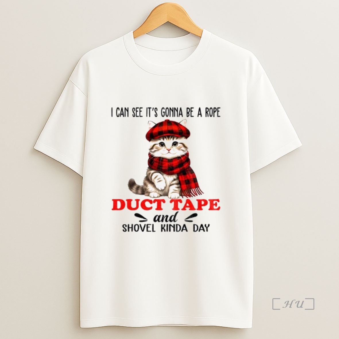 Officials Cat I Can See Its Gonna Be A Rope Duct Tape And Shovel Kinda Day Christmas Sweatshirt Tee Shirt