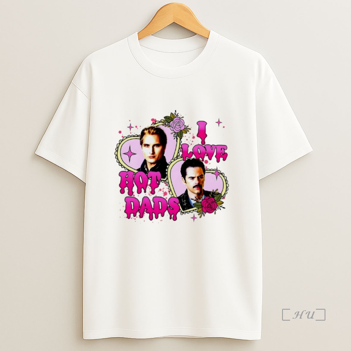 Officials Charlie Swan Carlisle Cullen I Love Hot Dads Sweatshirt Tee Shirt